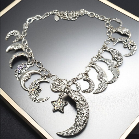 Collana Kirks Folly Madre Dei Draghi – Rara, Pendant Cristallo, Placcato Argento, Multicolore